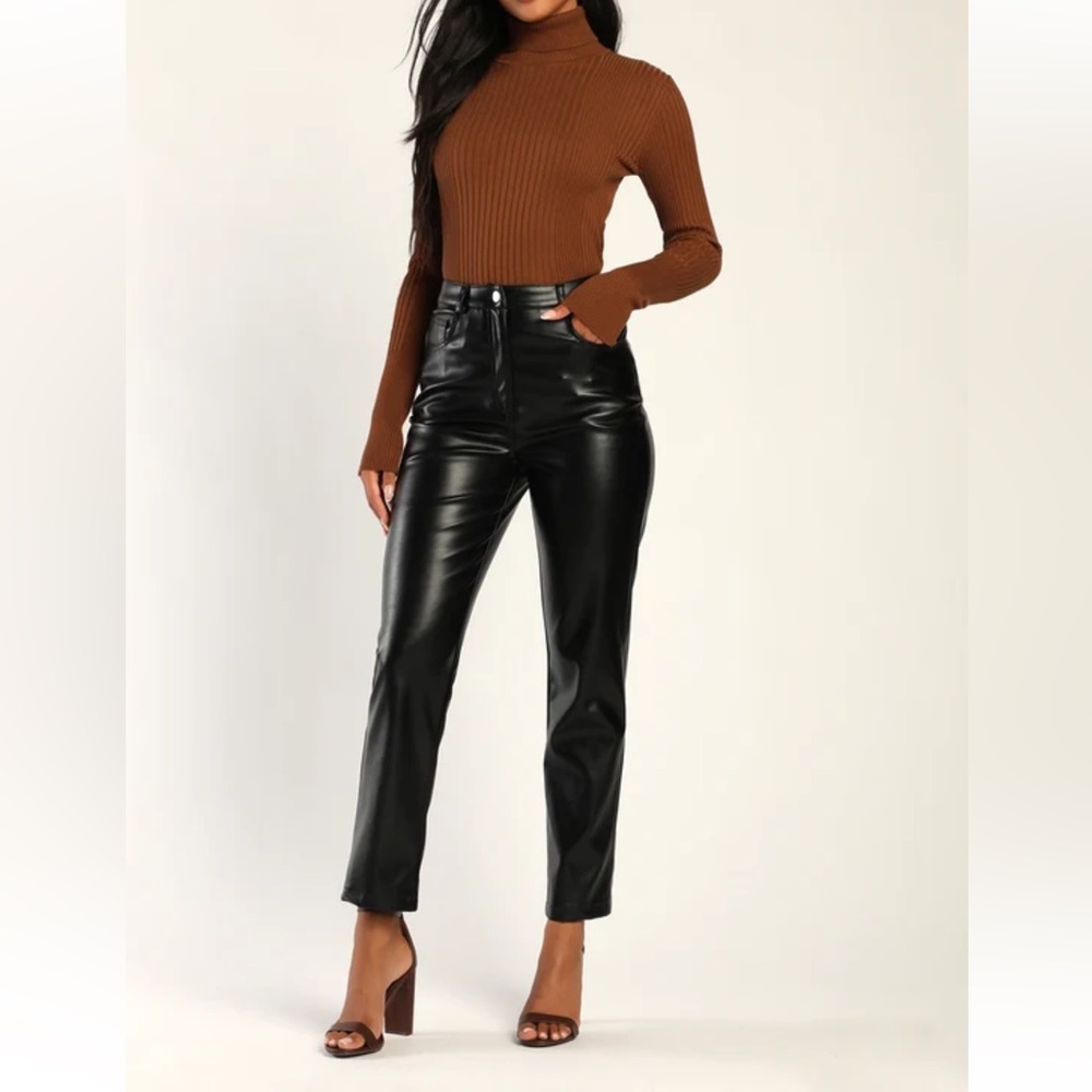 Lulus faux leather pants, size medium